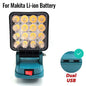 For Makita 14.4V-18V Li-ion Battery Lantern Outdoor Flashlight Cordless LED Work Light Camping Lamp Emergency Lighting