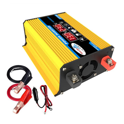 4000W Car Power Inverter DC 12V to AC 220V/110V Dual LCD Digital Display Voltage Transformer Car Charger Converter Adapter