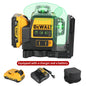 2026 Dewalt DW089LG 3 Sides*360 Degree Vertical 12V Lithium Battery 12 Lines Laser 360 Level Horizontal Green Meter Outdoor