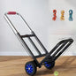 Foldable Stainl Steel Hand-Pulled op Cart for Lage Transport Double Trailer Small Goods Trolley Pu Cart Water
