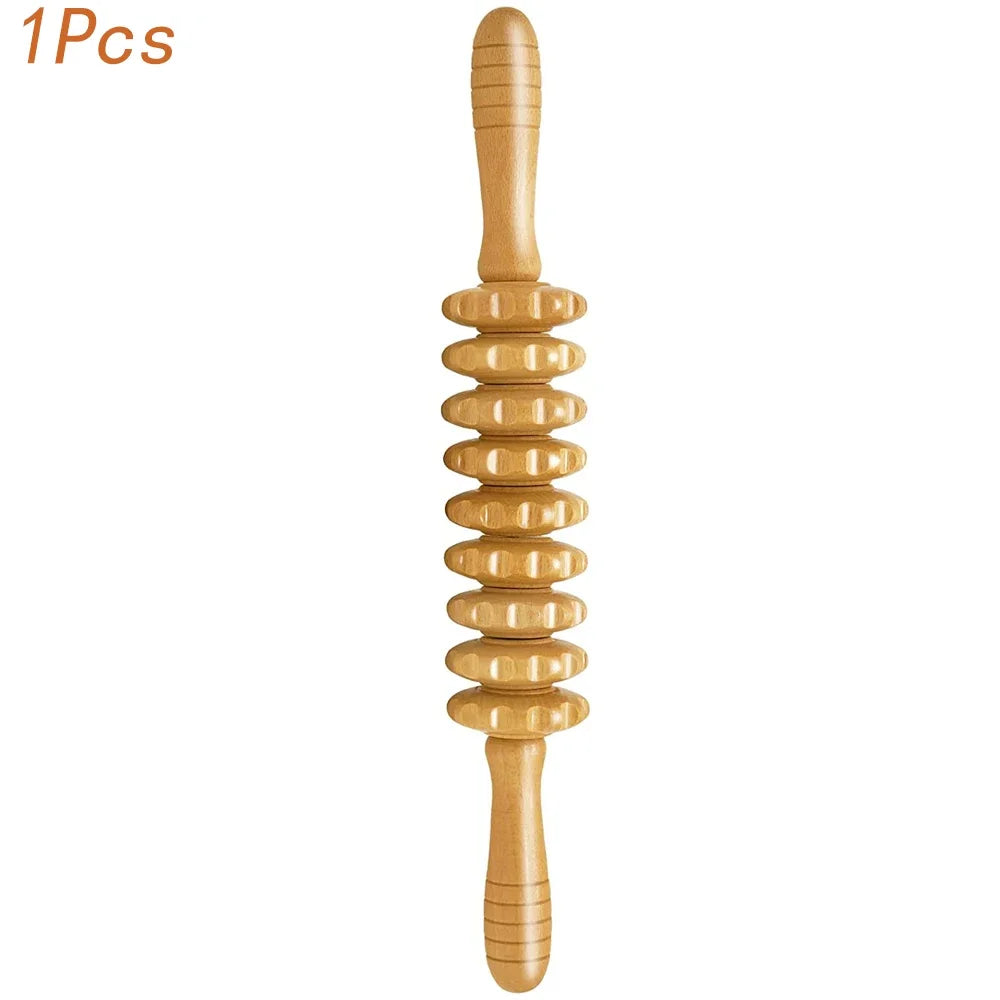 Jecaliz Wooden Therapy Massager for Lymphatic Drainage Anti Cellulite Maderoterapia Body Sculpturing Massage Roller Guasha Sets