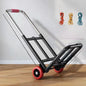 Foldable Stainl Steel Hand-Pulled op Cart for Lage Transport Double Trailer Small Goods Trolley Pu Cart Water