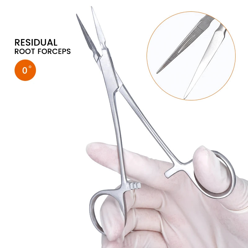 Dental Residual Root Tweezers Forceps Tooth Extractor Plier Fragment Minimally Invasive Cutter Dentistry Surgical Instrument