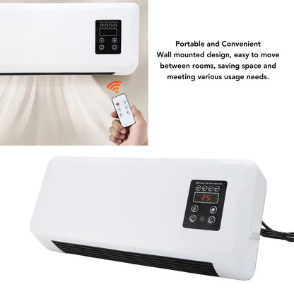 Wall Heater Cooler Space Saving Portable Wall Mounted Air Conditioner Easy To Operate Versatile Low Noise for Home Bedroom