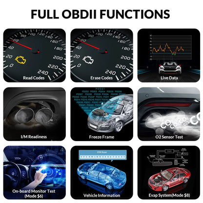 LAUNCH X431 CR3008 PLUS Full OBD2 Diagnostic Tools Car OBD OBD2 Automotive Scanner Check Engine Battery Free Update Online