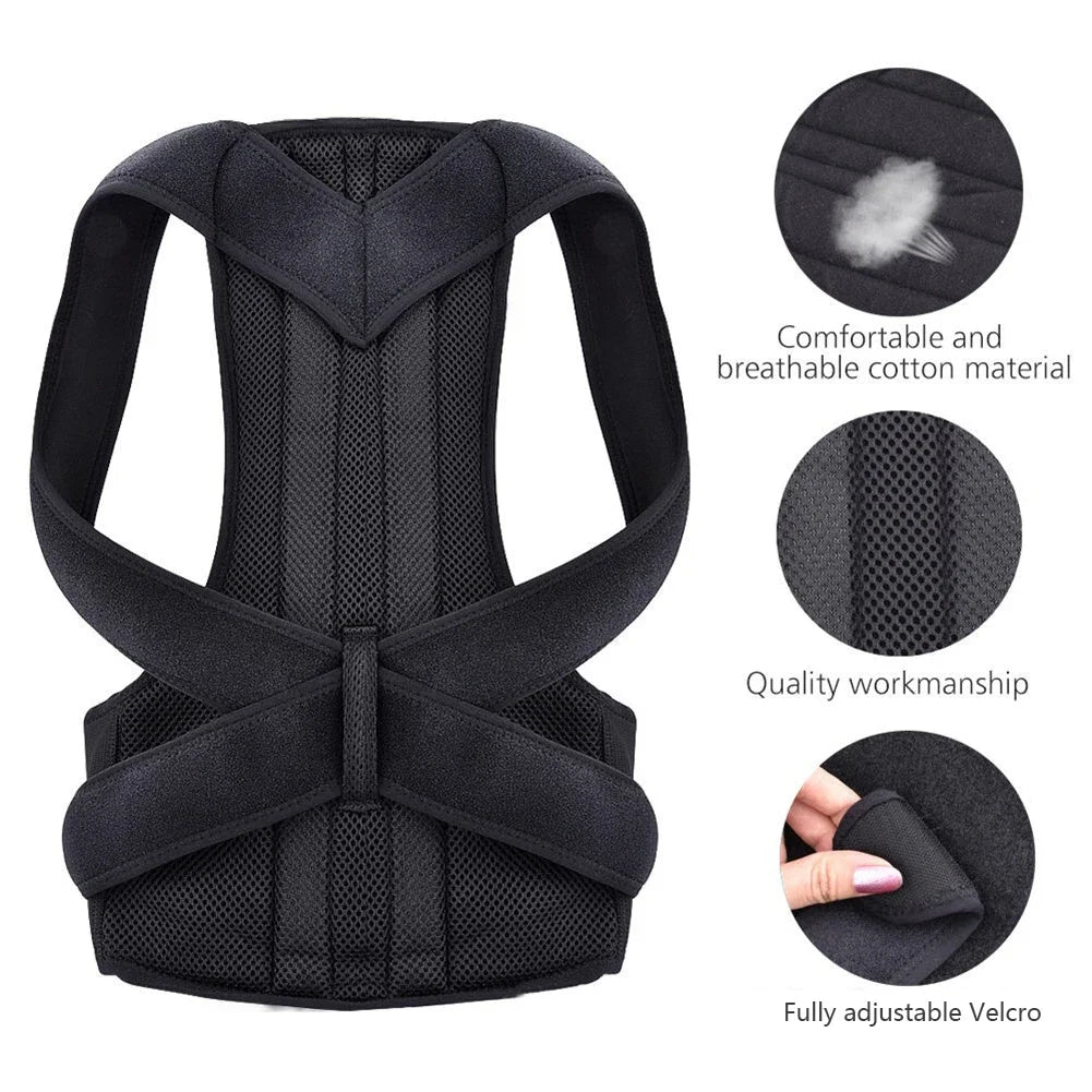 Back Posture Corrector Anti-camel Correction Belt Adjustable Sitting Posture Correction Belts Back Orthopedic Correction Belts