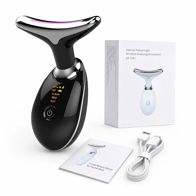 Neck Facial Lifting Device Skin Tightening Anti Wrinkle EMS Microcurrent Face Neck Massager Double Chin Remover Beauty Device