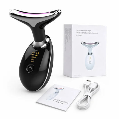 Neck Facial Lifting Device Skin Tightening Anti Wrinkle EMS Microcurrent Face Neck Massager Double Chin Remover Beauty Device