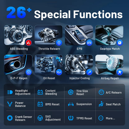 XTOOL Anyscan A30M Bluetooth OBD2 Scanner Car Diagnostic Tools 26+ Reset Service Code Reader CANFD Protocol Lifetime Free Update