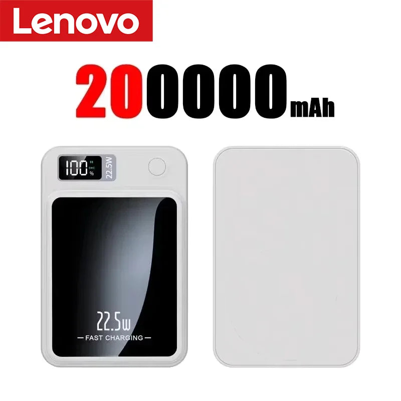 Lenovo Wireless Magnetic Power Bank 500000mAh 22.5w Super Fast Charging Portable External Battery Powerbank  For Iphone Samsung