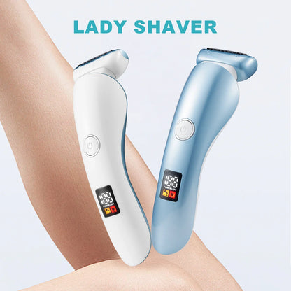 5-in-1 Women's Electric Shaver - Wet and Dry Removal of Face, Eyebrows, Legs and Armpits - Portable Bikini Trimmer, Rechargeable USB Charging, Stainless Steel Blade, Gentle and Effective Shaving, Pink Gift Box Includes, Bikin