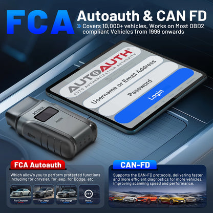 XTOOL Anyscan A30M Bluetooth OBD2 Scanner Car Diagnostic Tools 26+ Reset Service Code Reader CANFD Protocol Lifetime Free Update