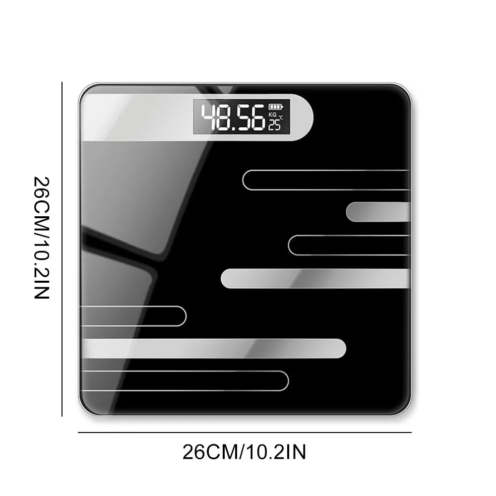 Smart Body Fat Scale Wireless LED Digital Bathroom Weight Scale Body Step On Instant Weight Readings Analyzer Testing Scale