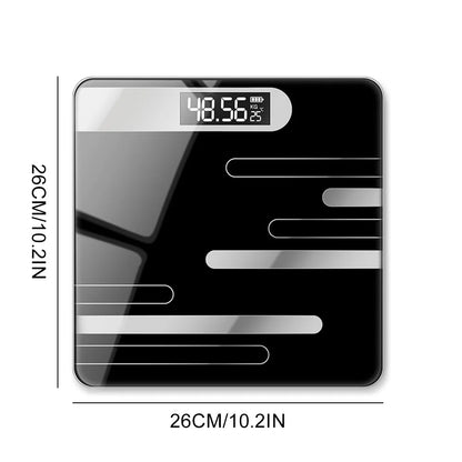 Smart Body Fat Scale Wireless LED Digital Bathroom Weight Scale Body Step On Instant Weight Readings Analyzer Testing Scale