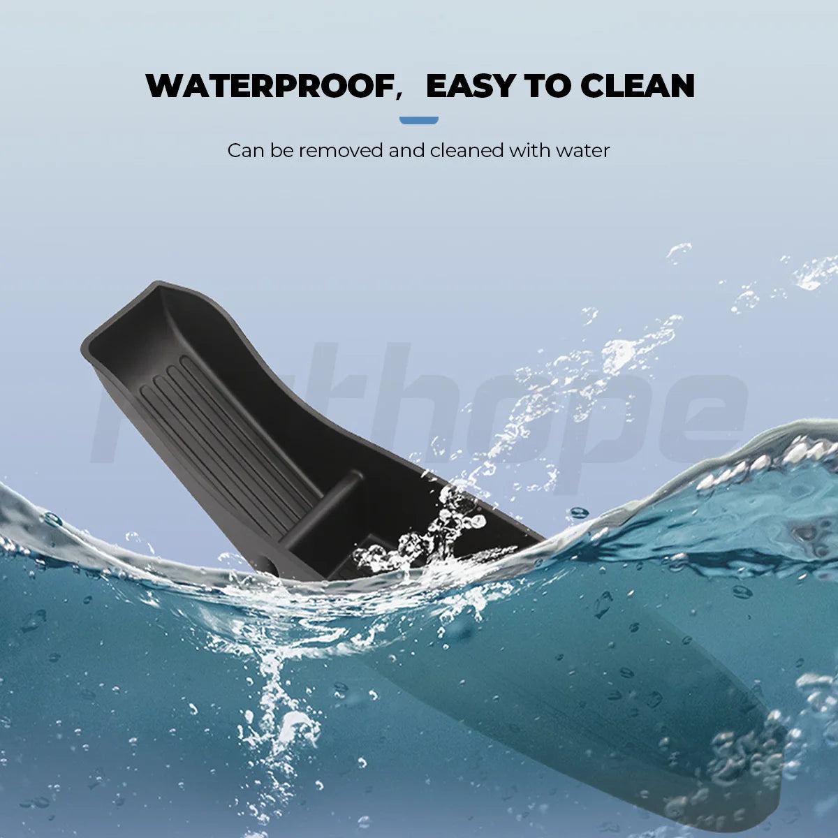 Futhope 4pcs side door storage box for Tesla new model Y Juniper 2025 Armrest Tray Organizer Front Door Handle  decoration