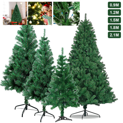Christmas Tree with Stand Bushy Artificial Xmas Tree Home Decor 3ft 4ft 5ft 6ft 7ft 8ft