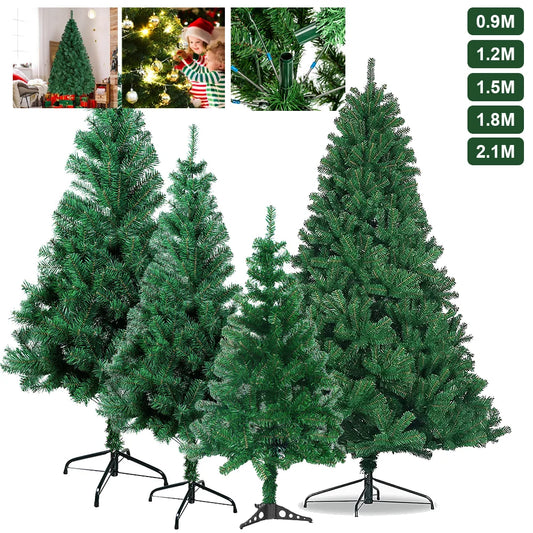Christmas Tree with Stand Bushy Artificial Xmas Tree Home Decor 3ft 4ft 5ft 6ft 7ft 8ft