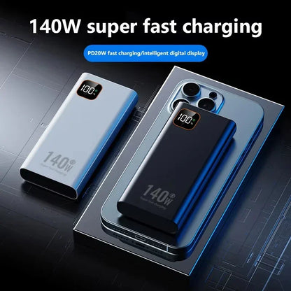 Lenovo Portable PowerBank 140W Super Fast Charging 500000mAh Large Capacity External Battery Charger Powerbank For Xiaomi iPhone