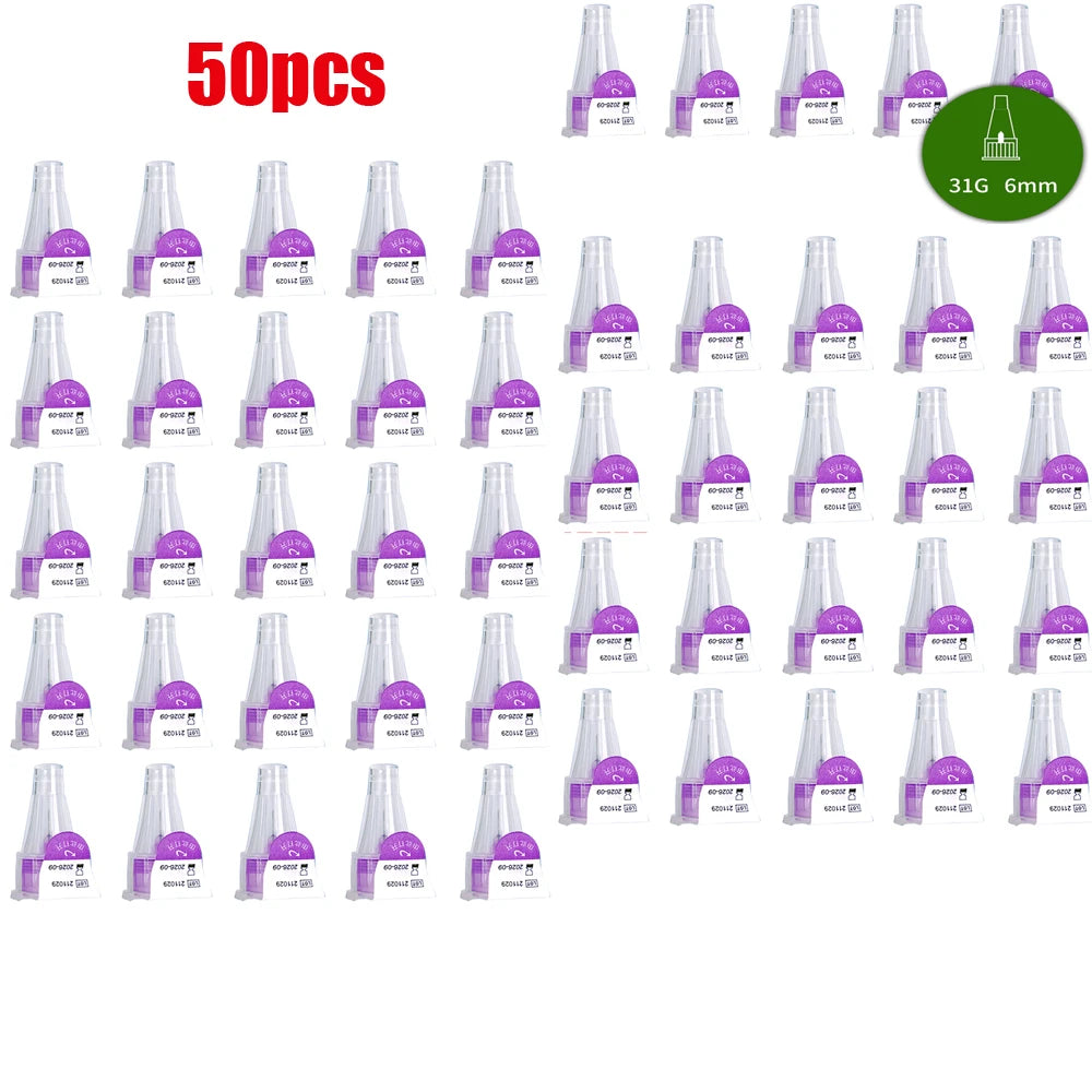 10/30/50/100Pcs Insulin Cartridges for Lilly Insulin Injection Pen Individual Packaging Medical Insulin Pen Tip 4mm 6mm 8mm