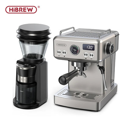 HiBREW Coffee Mill Automatic Electric Coffee Grinder with 31 Gears for Espresso American Coffee Pour Over Visual Bean Storage G3