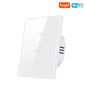 Works with Tuya WiFi Touch Switch Light Wall Smart Switch for EU Smart Home Life Alexa Google Home 433RF WiFi Remote 1/2/3 Gang