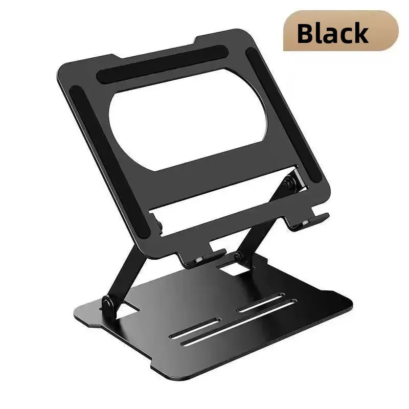 No-Install Notebook Tablet Stand Foldable Alloy Heat Sink Rotatable Display Elevation Frame Lightweight Portable Computer Holder