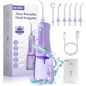 SEJOY Dental Oral lrrigator for Men Women Teeth Cleaner Portable Dental Water Flosser 4 Modes IPX7 Mouth Washing Machine