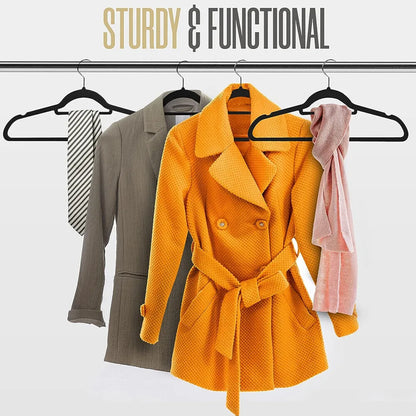 Coat Clothes Clothing Veet Velour Non Slip Flocked Trouser Hangers UK