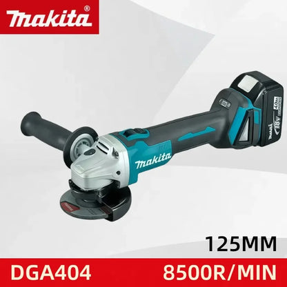 Makita 18V 125mm DGA404 Brushless Electric Angle Grinder High Power Rechargeable Lithium-Ion for Cutting And Polishing