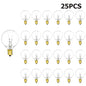 G40 Globe Clear Replacement Light Bulbs 7W Tungsten Edison Bulbs E12 2200K Warm White for Patio Lighting Decoration Wedding