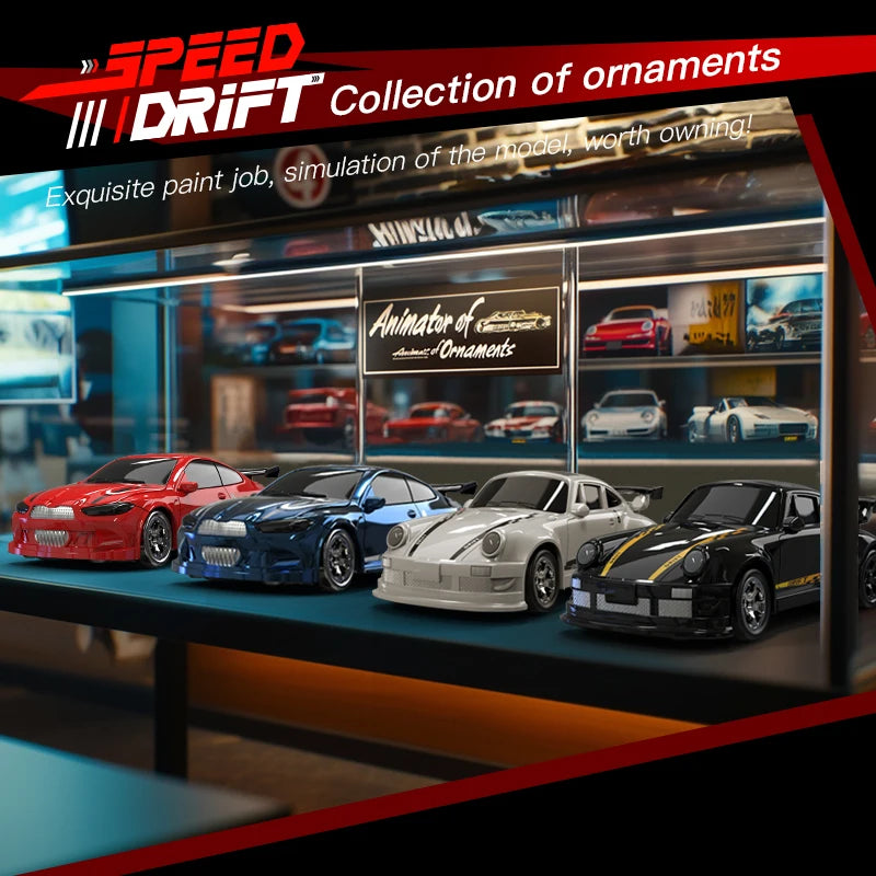 2026 New Kf20 1:64 Drift Rc Car Four-wheel remote-controlled racing car Full proportions Desk Competition Toy Boys Ideal gifts.