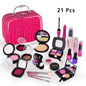 Simulation Cosmetics Set Kids Play House Toys Make up Lipstick Nail Paint Educational Toys Pretend Girls Game Christmas Gift