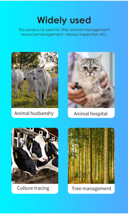 134.2KHz RFID Animal Reader 15 Digits 125KHz Pet ID Scanner EMID FDX-B ISO 11784/85 Microchip Tag Registration For Cow Fish Dog