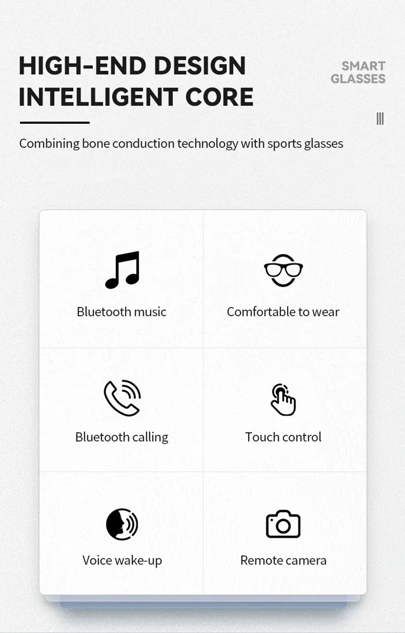Lenovo 8K HD AI Smart Glasses AI Translation Hands-Free Calling AI Chat Logging Music Playback Smart Sunglasses for Men 2026 New