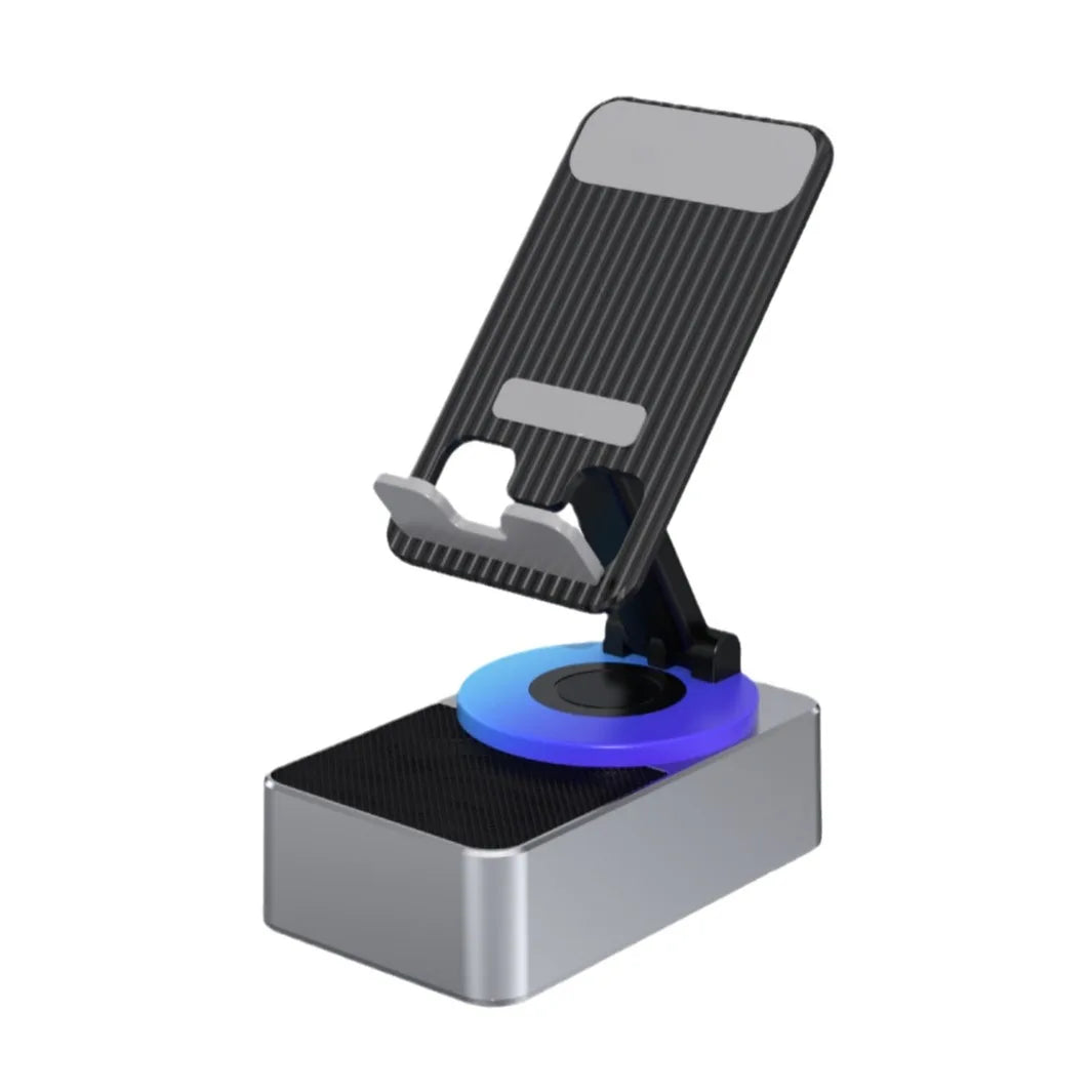 3 IN 1 Multifunction Mobile Phone Stands BT Speaker with Charging Function Foldable Rotation Audio Entertainment Desktop Stand