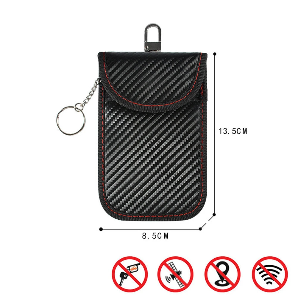 2-10PCS Faraday Bag Key Case Bag FOB Signal Blocker RFID Blocking Bag Double-Layer Shielding Key Credit Card Bags for Car Access
