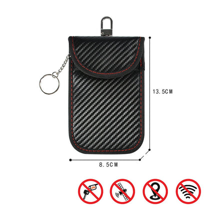 2-10PCS Faraday Bag Key Case Bag FOB Signal Blocker RFID Blocking Bag Double-Layer Shielding Key Credit Card Bags for Car Access