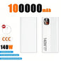 Lenovo CCC 500000mAh Power Bank 140W Large Capacity Portable Super Fast Charging Powerbank Spare Battery Digital Display Charger