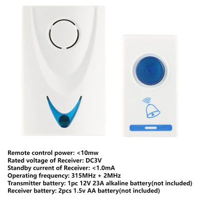 WiFi Smart Audio Doorbell Camera 2-Way Audio Wireless Visual Intercom Doorbell with Remote Monitor Indoor Outdoor Surveillance