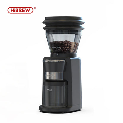 HiBREW Coffee Mill Automatic Electric Coffee Grinder with 31 Gears for Espresso American Coffee Pour Over Visual Bean Storage G3