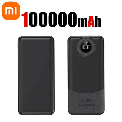 Xiaomi 120W 200000mAh Ultralarge Capacity Power Bank Fast Charging Portable Digital Display Power Bank For iPhone Samsung Huawei
