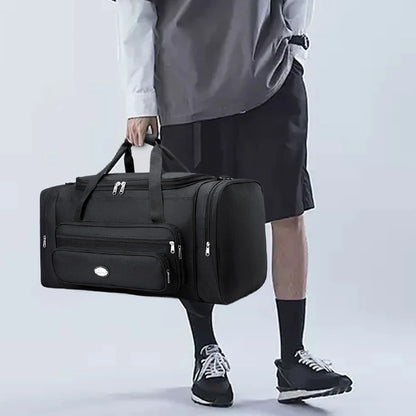 Travel Duffle Bag for Men Women with Shoe Compartment Weekender Bag Adjustable Strap Gym Bag Tote Bag for Sports Bussiness Trip