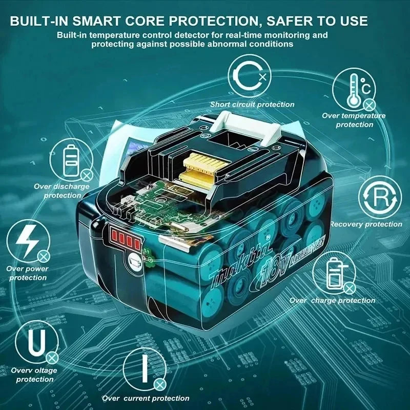 Makita DDF487 (EU-plug)  10mm brushless 18V lithium rechargeable impact drill household hand drill high torque electric screwdriver DDF487
