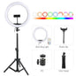 26cm 10inch Led Selfie Ring Light Round Ring Lamp with Phone Holder Photography Fill Lighting with Tripod for Youtube Live Video
