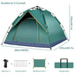 Automatic tents outdoor Folding Camping Tent Waterproof Roof Top Tents Double Door Beach Fish Shelter Tent For 3-4 Person