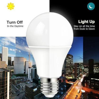 LED Dusk To Dawn Bulb 10W E27 B22 Sensor Outdoor Light AC220V AC110V  Day Night Light Auto ON/OFF LED Smart Lamp
