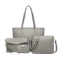 4 in 1 Totes Crossbody Bags Set PU tote bag Leather Shoulder Bag Handbag Purse with Detachable & Adjustable Strap for Women Lady