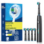 Rotating Electric Toothbrush with 8 Brush Heads with 5 Cleaning Modes Clean Teeth Battery Powered Rechargeable Toothbrush