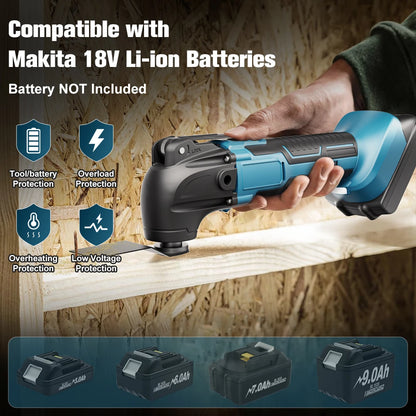 Oscillating Multi Tool For Makita 18V Battery Electric Saw Trimmer Oscillating Tool For Cutting Scraping Sanding Power Tool