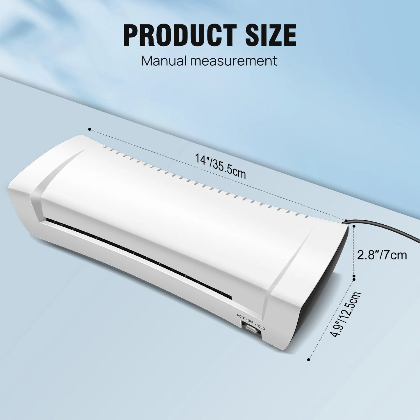 A4 A5 A6 3 In 1 Hot&Cold Laminator Machine Thermal Printer,230MM Wide Laminating Machine No Bubbles Laminator for School Home